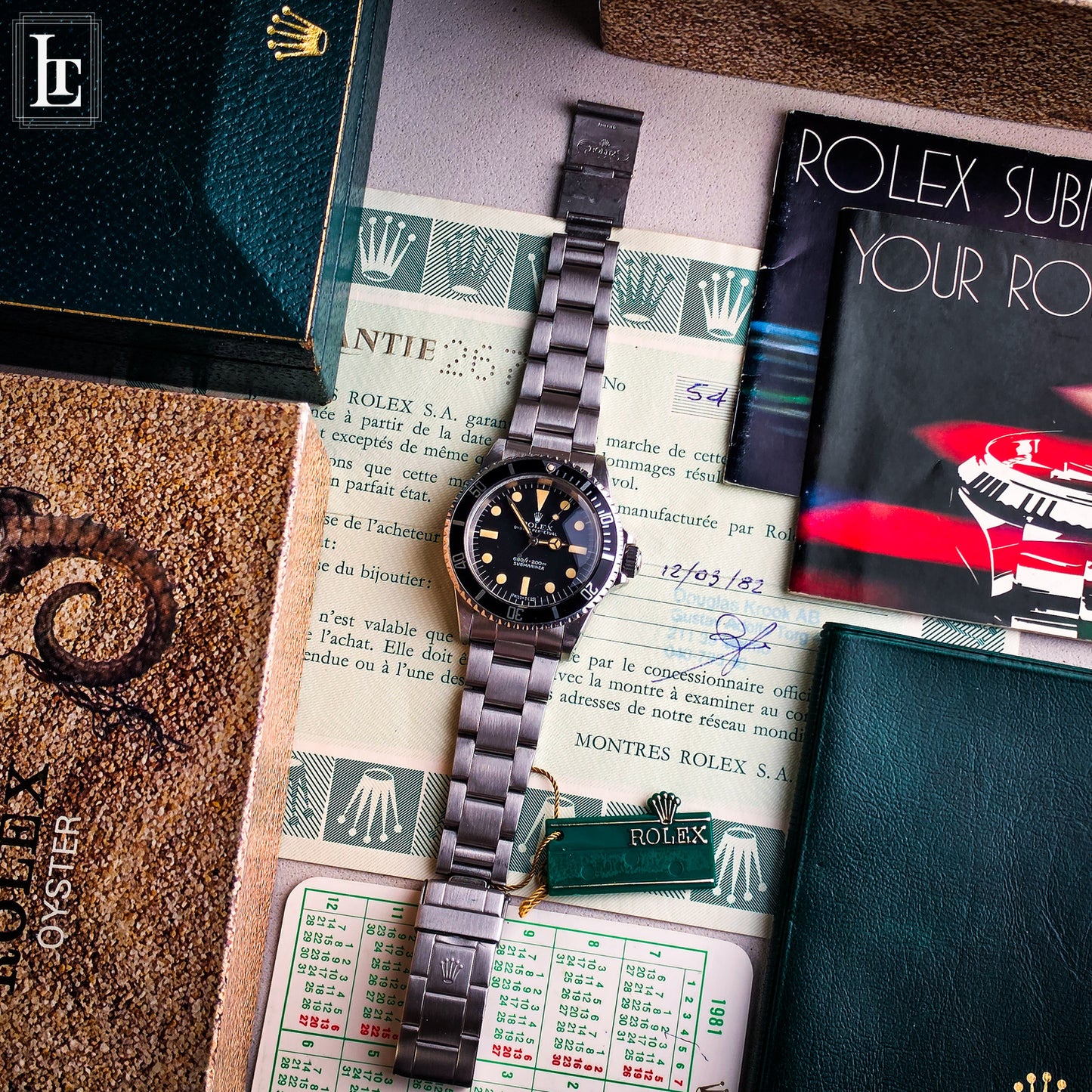 Rolex Submariner 5513 Maxi Dial MK1 Full Set