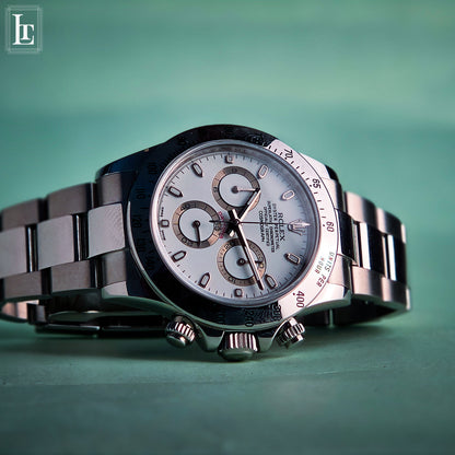 Rolex Daytona 116520 Bianco scatola e card