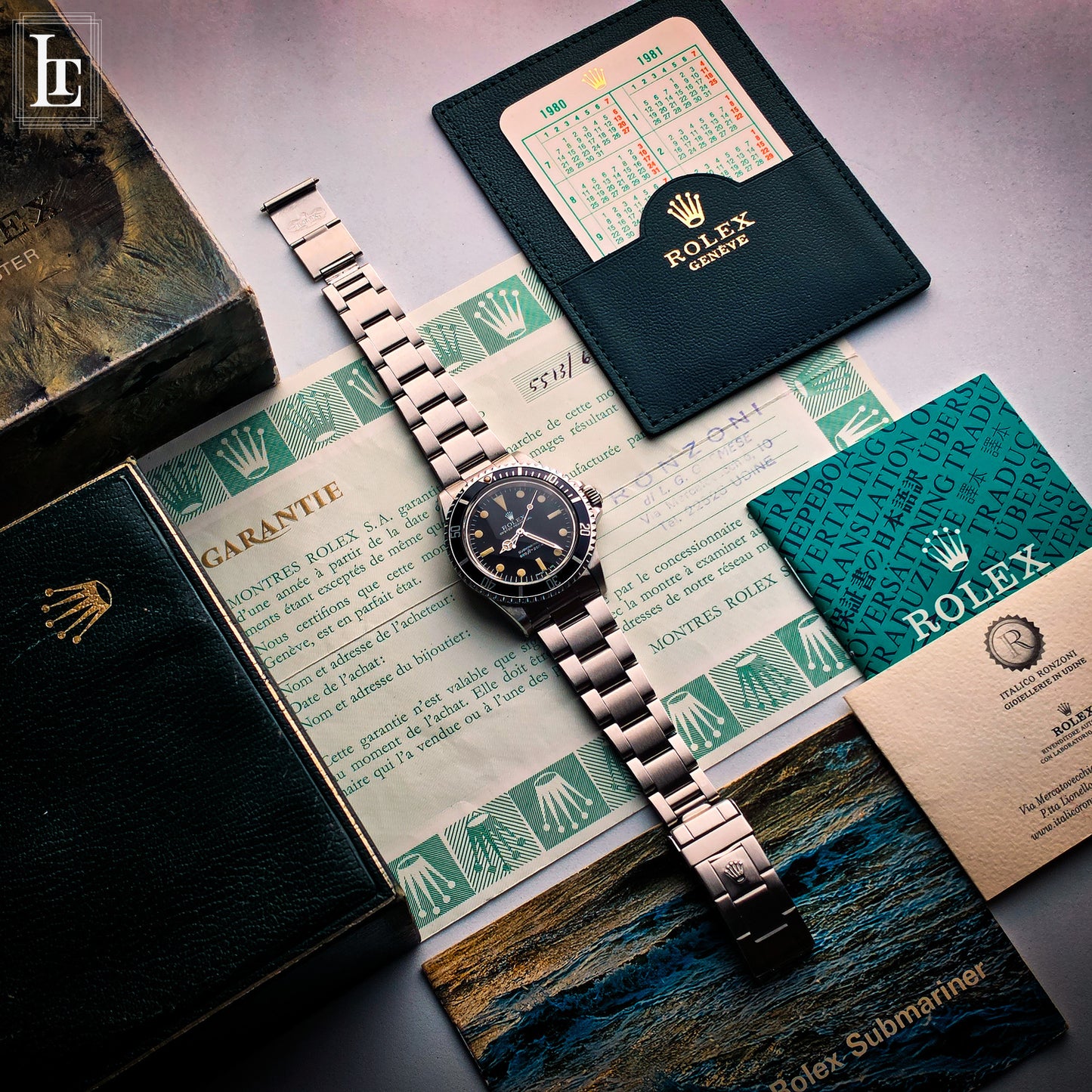 Rolex Submariner 5513 Maxi Dial MK3 “Lollipop” Full Set