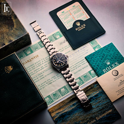 Rolex Submariner 5513 Maxi Dial MK3 “Lollipop” Full Set