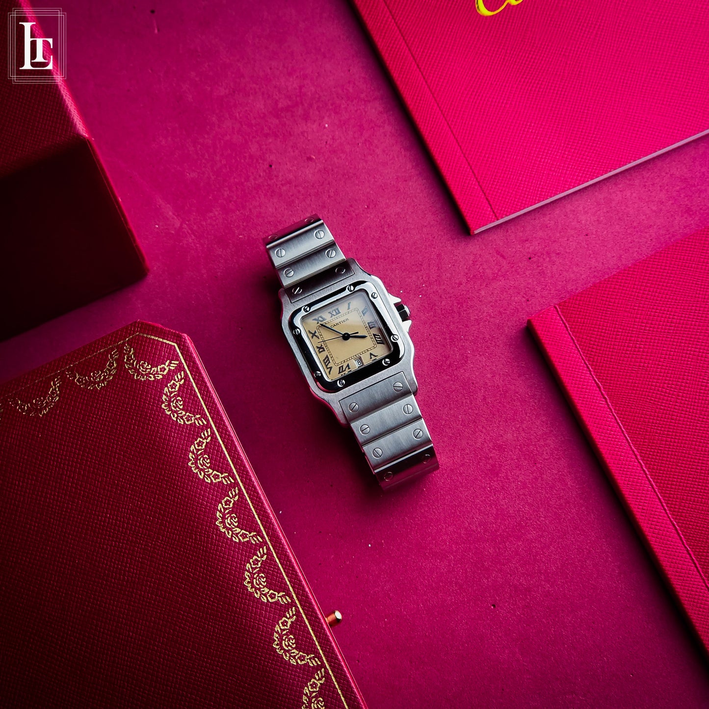 Cartier Santos Galbée Ref. 1564 cream