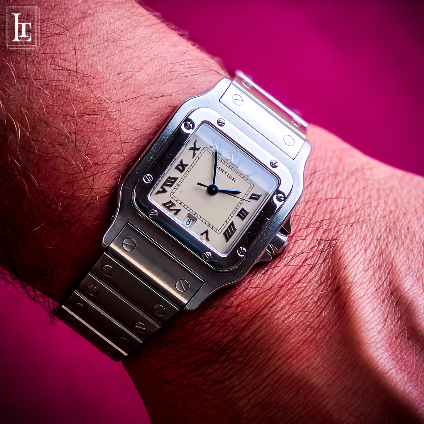 Cartier Santos Galbée Ref. 1564 cream