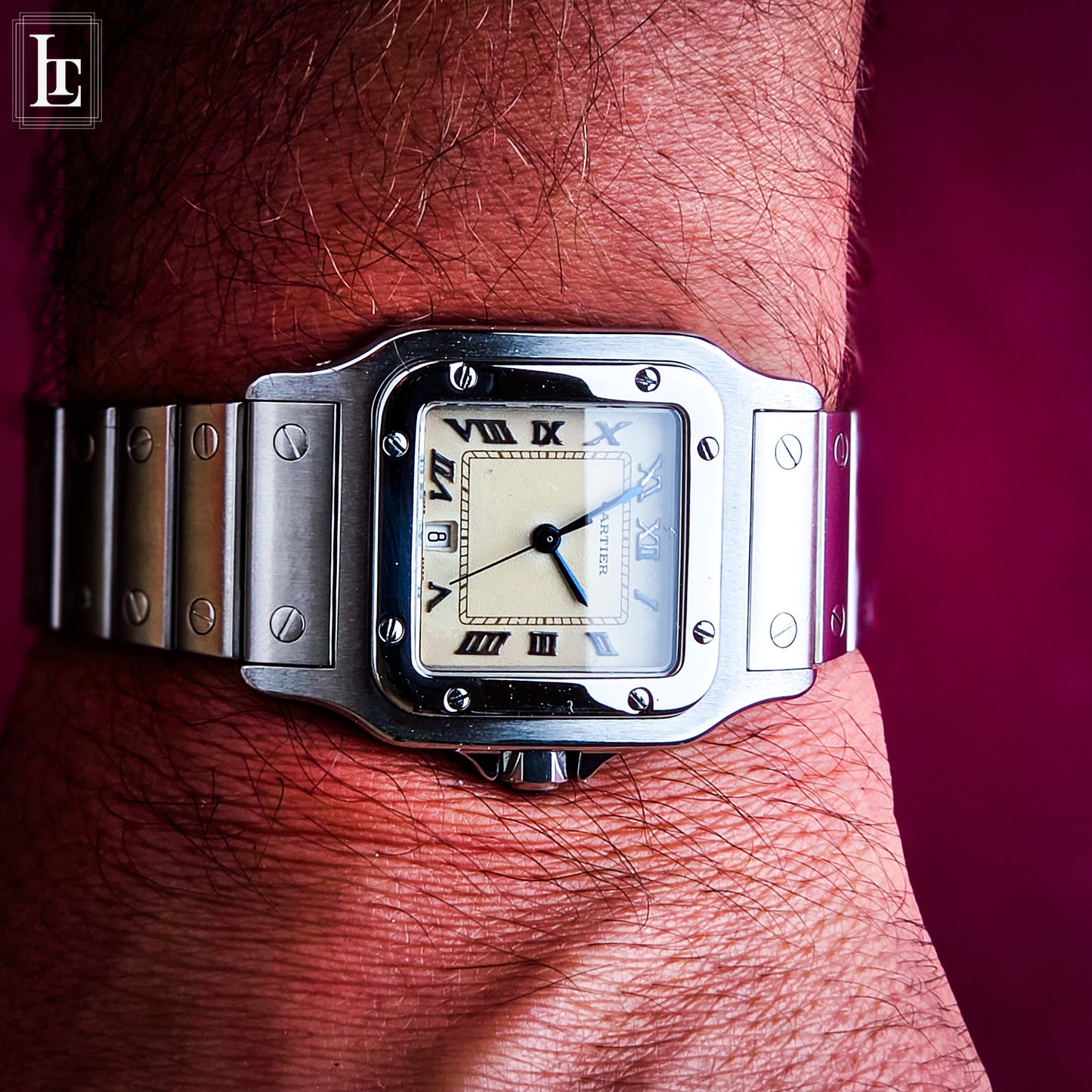 Cartier Santos Galbée Ref. 1564 cream