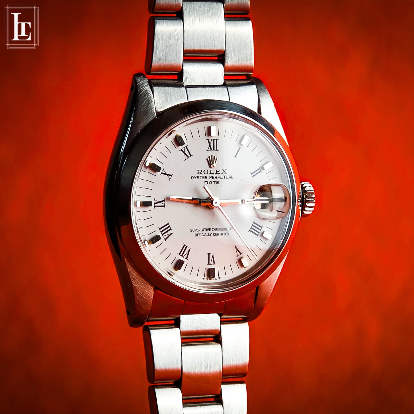 Rolex Date ref.1500 bianco roman