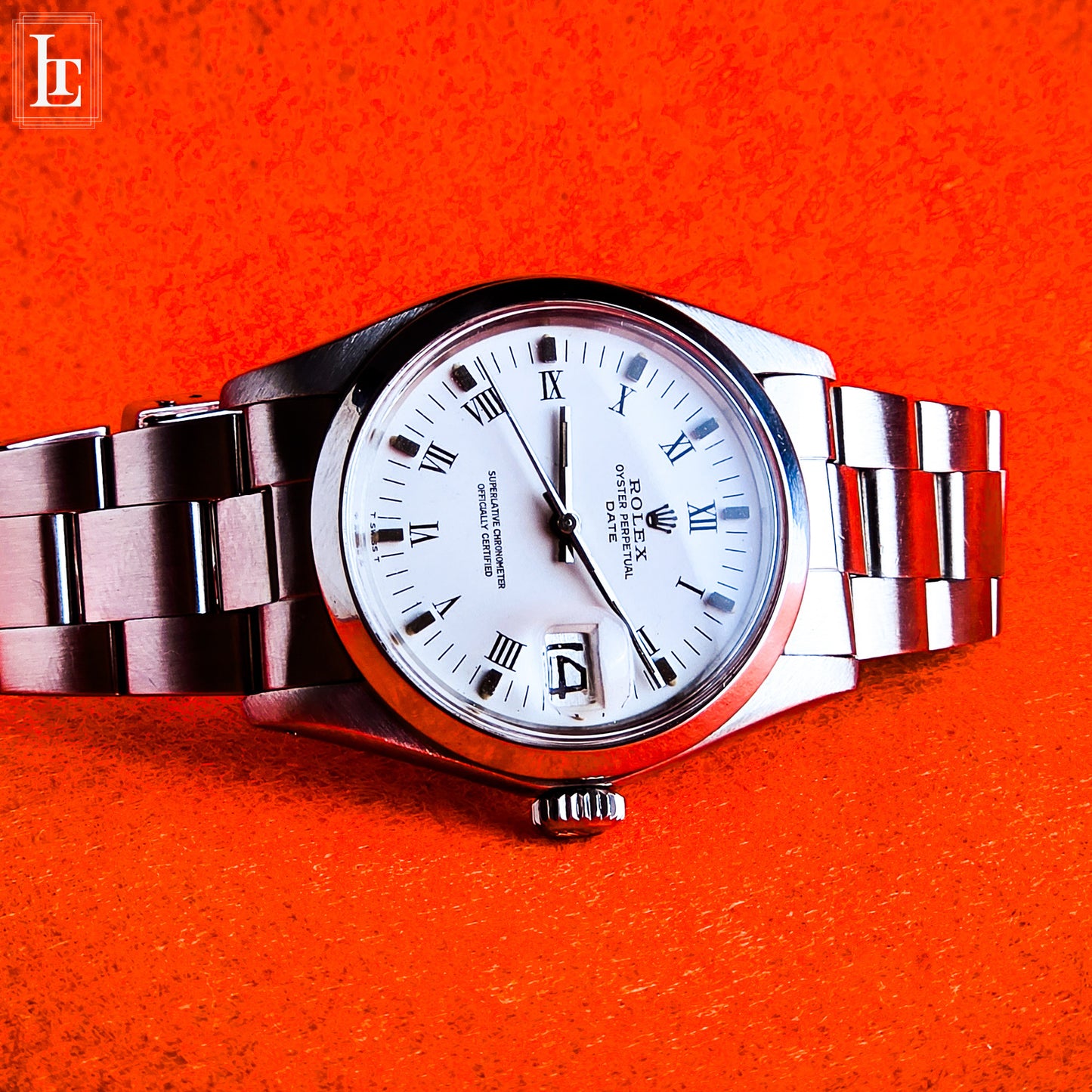 Rolex Date ref.1500 bianco roman