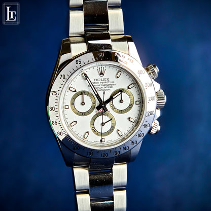 Rolex Daytona 116520 Bianco scatola e libretti