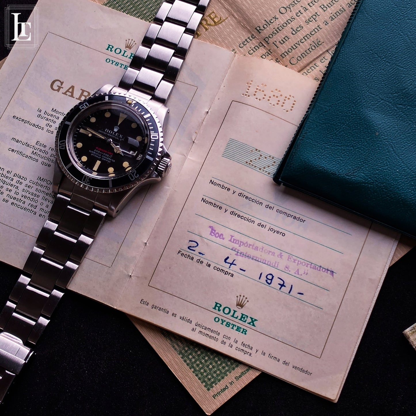 Rolex Submariner 1680 red writing MF MK2 Brown FS