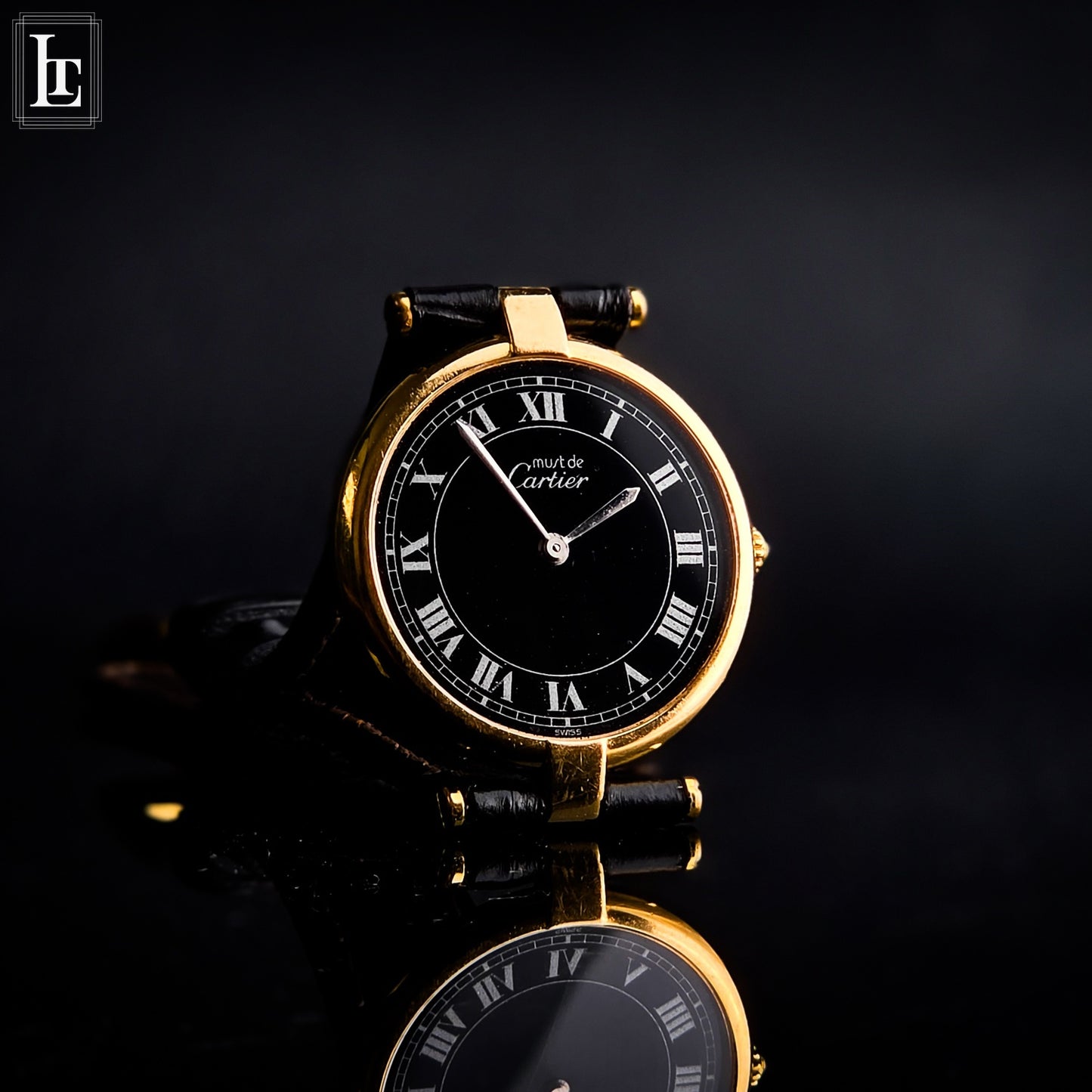 Cartier Vendome ref 81001 oro giallo nero