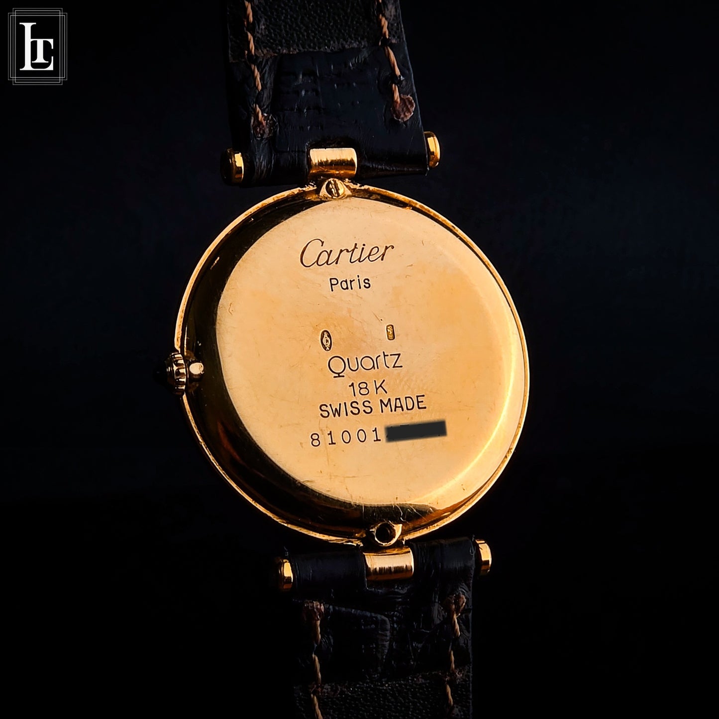 Cartier Vendome ref 81001 oro giallo nero