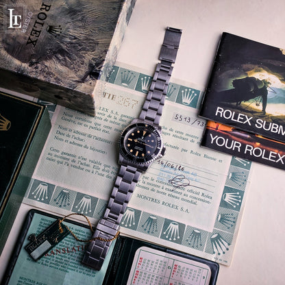Rolex Submariner 5513 Maxi Dial MK4 Full Set