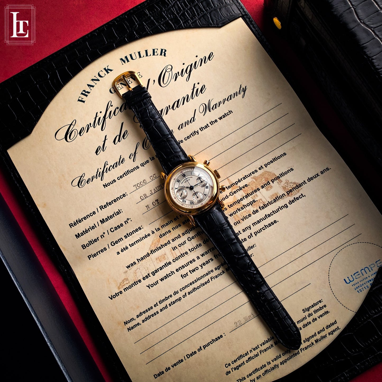 Franck Muller Cronografo 7000 CC Set Completo Oro Giallo