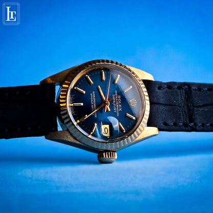 Rolex Datejust Lady gold blue