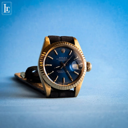 Rolex Datejust Lady gold blue