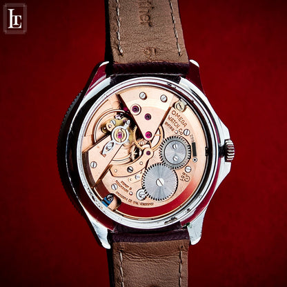 Omega Genève "Ancoretta" Ref. 135.042 Burgundy