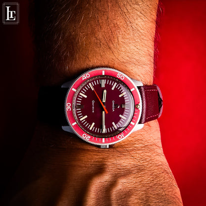 Omega Genève "Ancoretta" Ref. 135.042 Burgundy