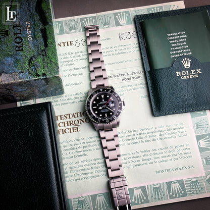 Rolex GMT Master II 16710 black Full Set