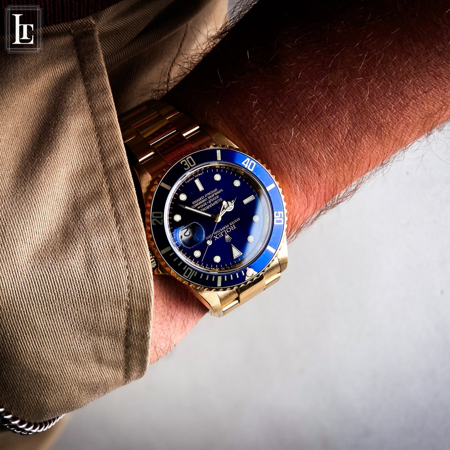 Rolex Full Gold Submariner 16618 Full Set