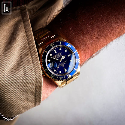 Rolex Full Gold Submariner 16618 Full Set