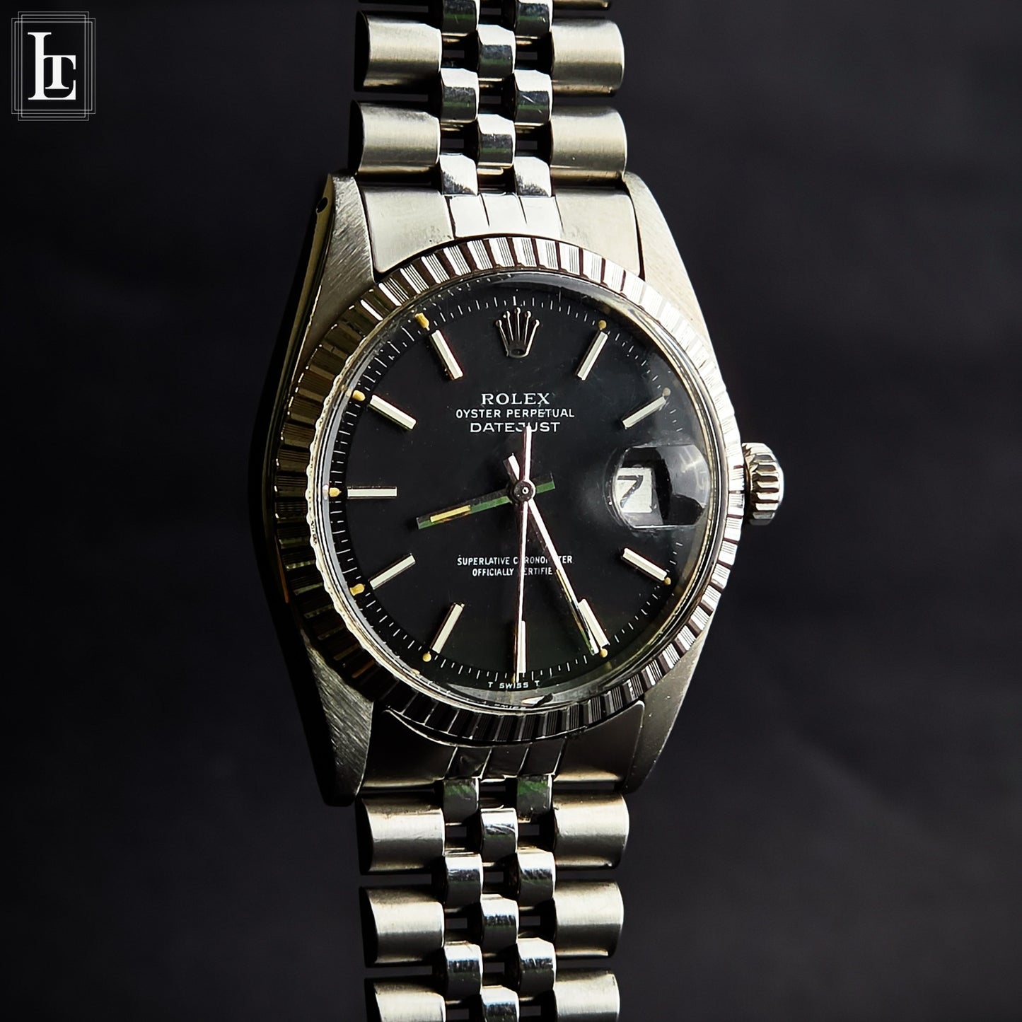 Rolex Datejust 1603 black Full Set
