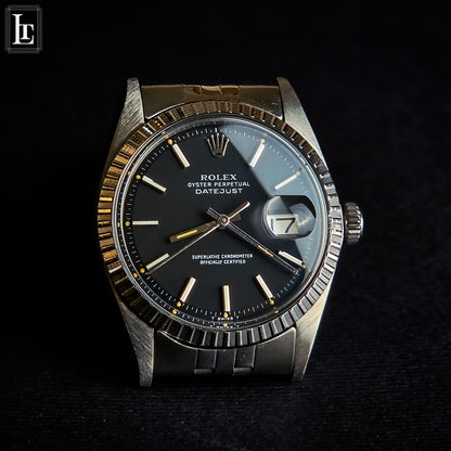 Rolex Datejust 1603 black Full Set