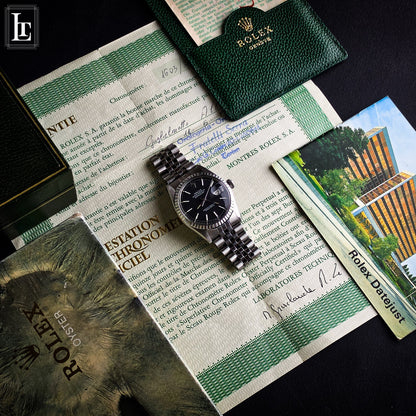 Rolex Datejust 1603 black Full Set