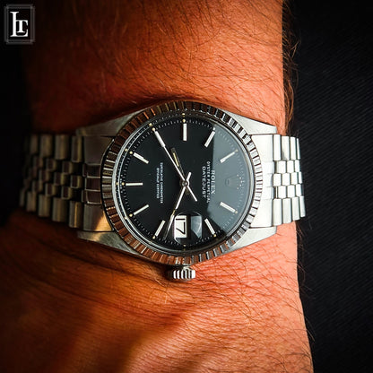 Rolex Datejust 1603 black Full Set