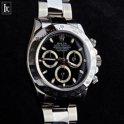 Rolex Daytona 116520 Black Card&Box