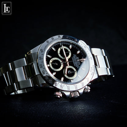 Rolex Daytona 116520 Black Card&Box