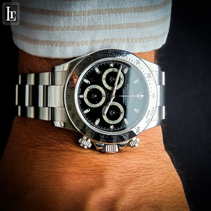 Rolex Daytona 116520 Black Card&Box