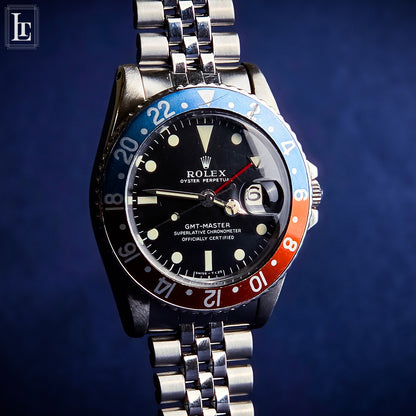Rolex GMT Master 1675 Pepsi Long E