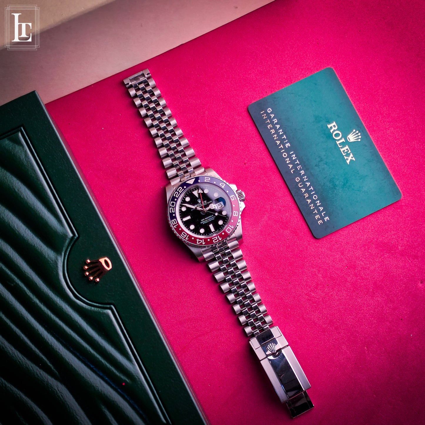 Rolex GMT Ref. 126710BLRO card&box
