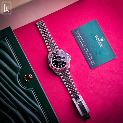 Rolex GMT Ref. 126710BLRO card&box