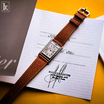 Cartier Tank Basculante Ref. 2390 Set Completo