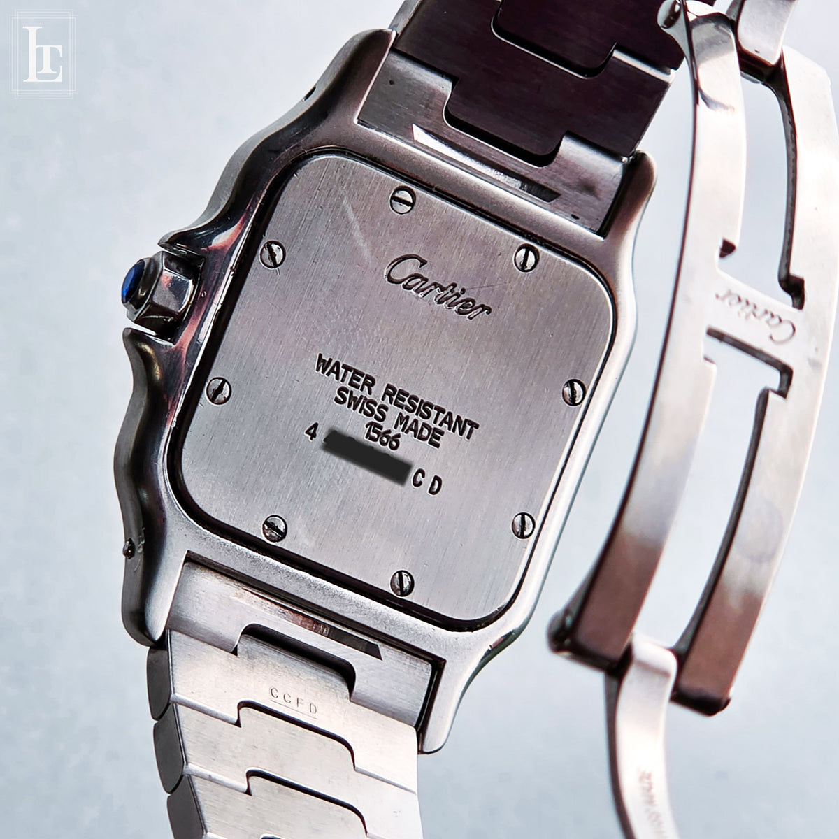 Cartier Santos Galbée 1566 Quarzo
