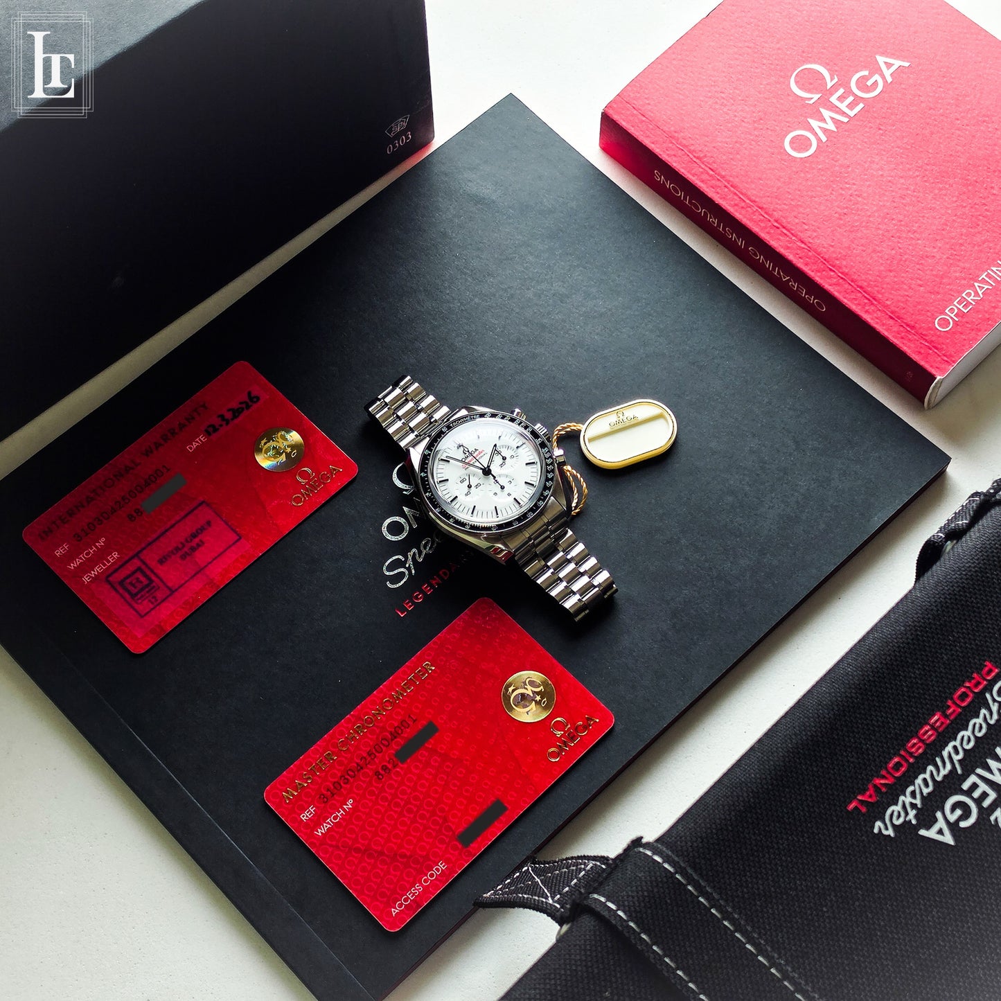 Omega Speedmaster Professional White Full Set