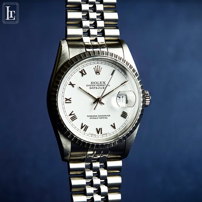 Rolex Datejust 16220 White Roman