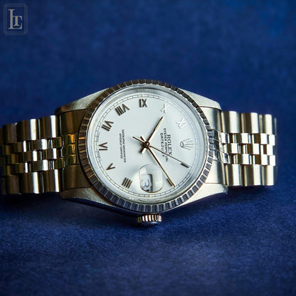 Rolex Datejust 16220 White Roman