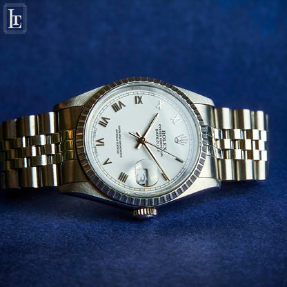 Rolex Datejust 16220 White Roman