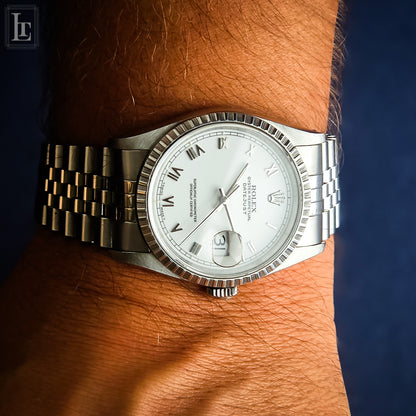 Rolex Datejust 16220 White Roman