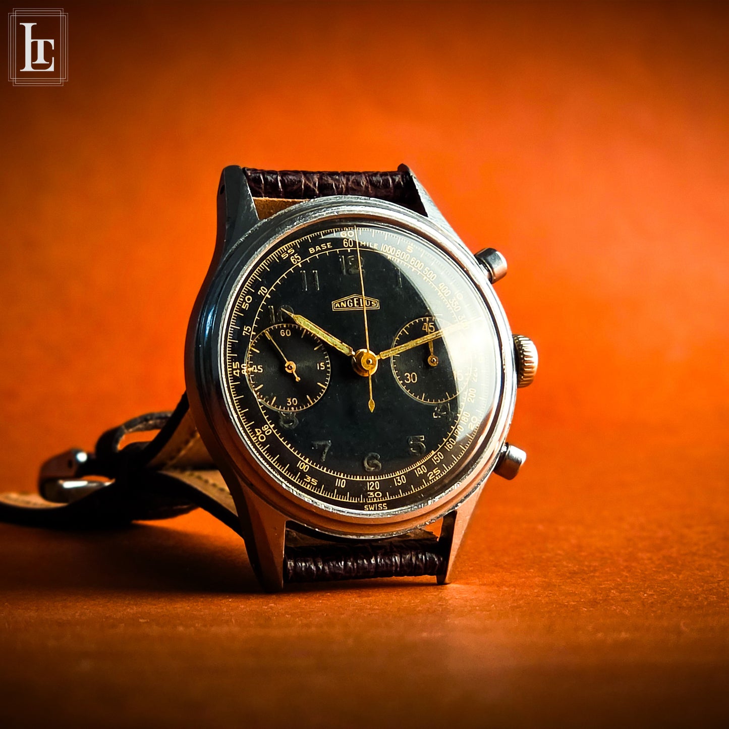 Cronografo Angelus 215 pompa gilt