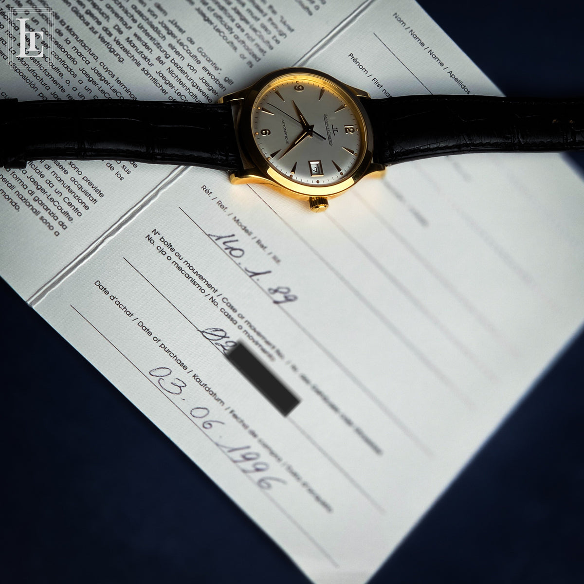 Jaeger LeCoultre Master Control Date YG