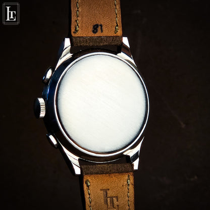 Cronografo Heuer galvanico argento Ref. 347