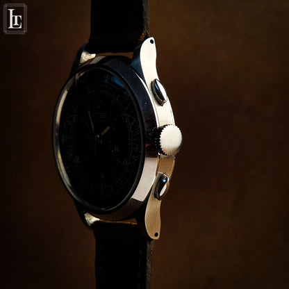 Cronografo Heuer galvanico argento Ref. 347