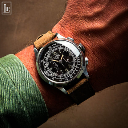 Cronografo Heuer galvanico argento Ref. 347
