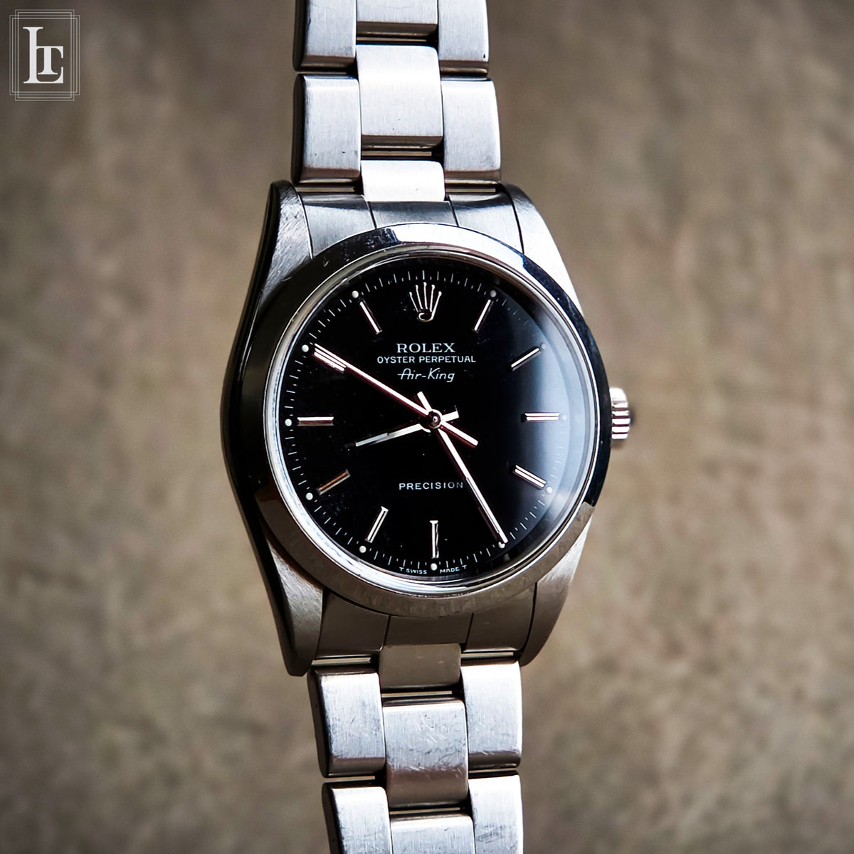 Rolex Air King 14000M Garanzia Nero