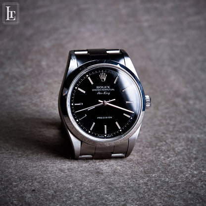 Rolex Air King 14000M Garanzia Nero