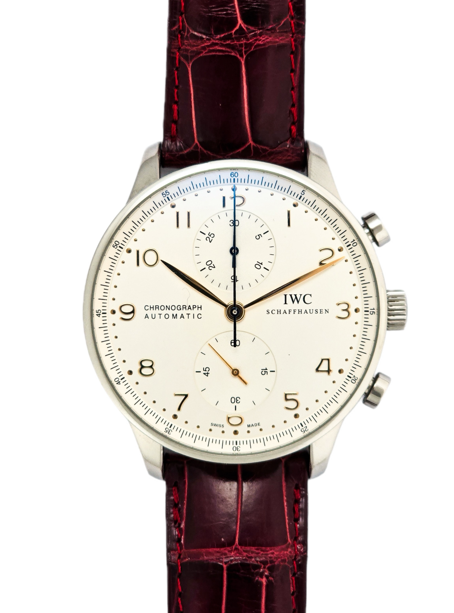 IWC Portuguese chronograph b&p