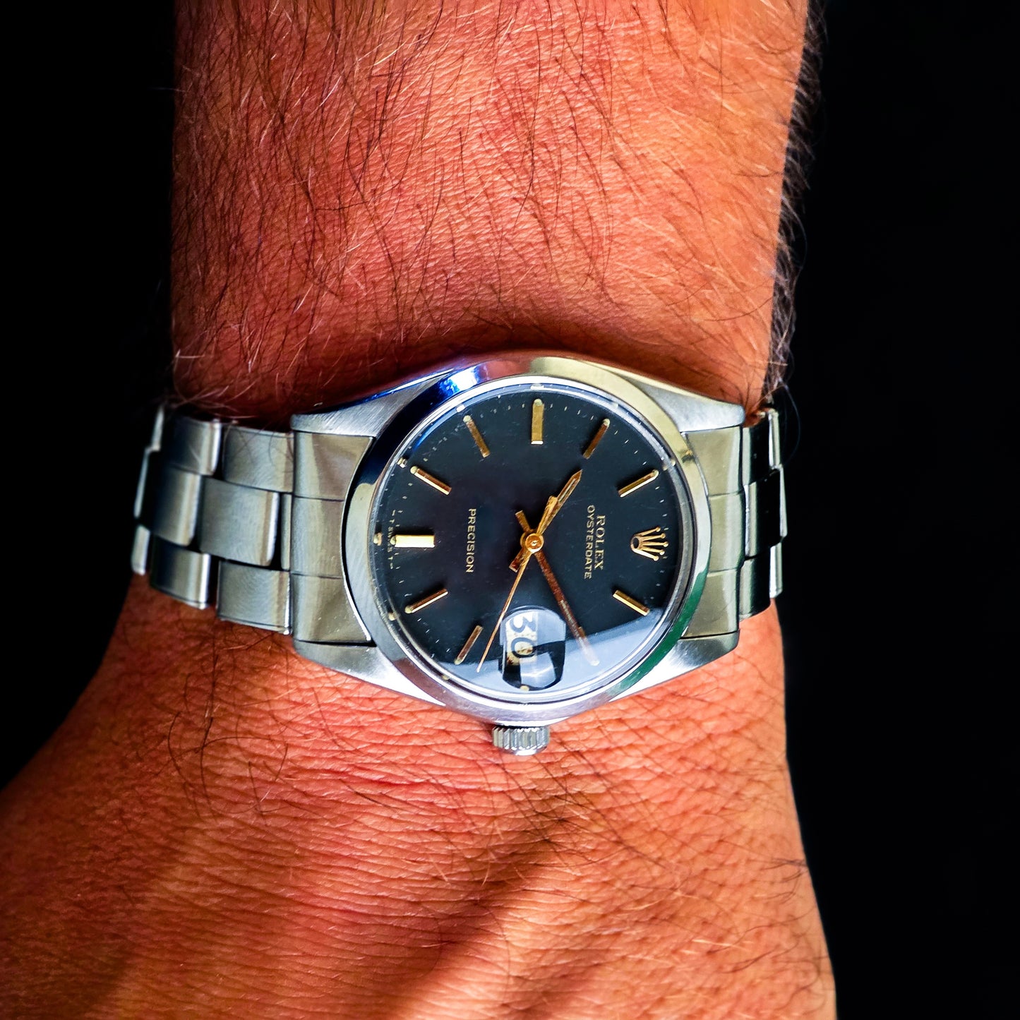 Rolex Oysterdate Precision black