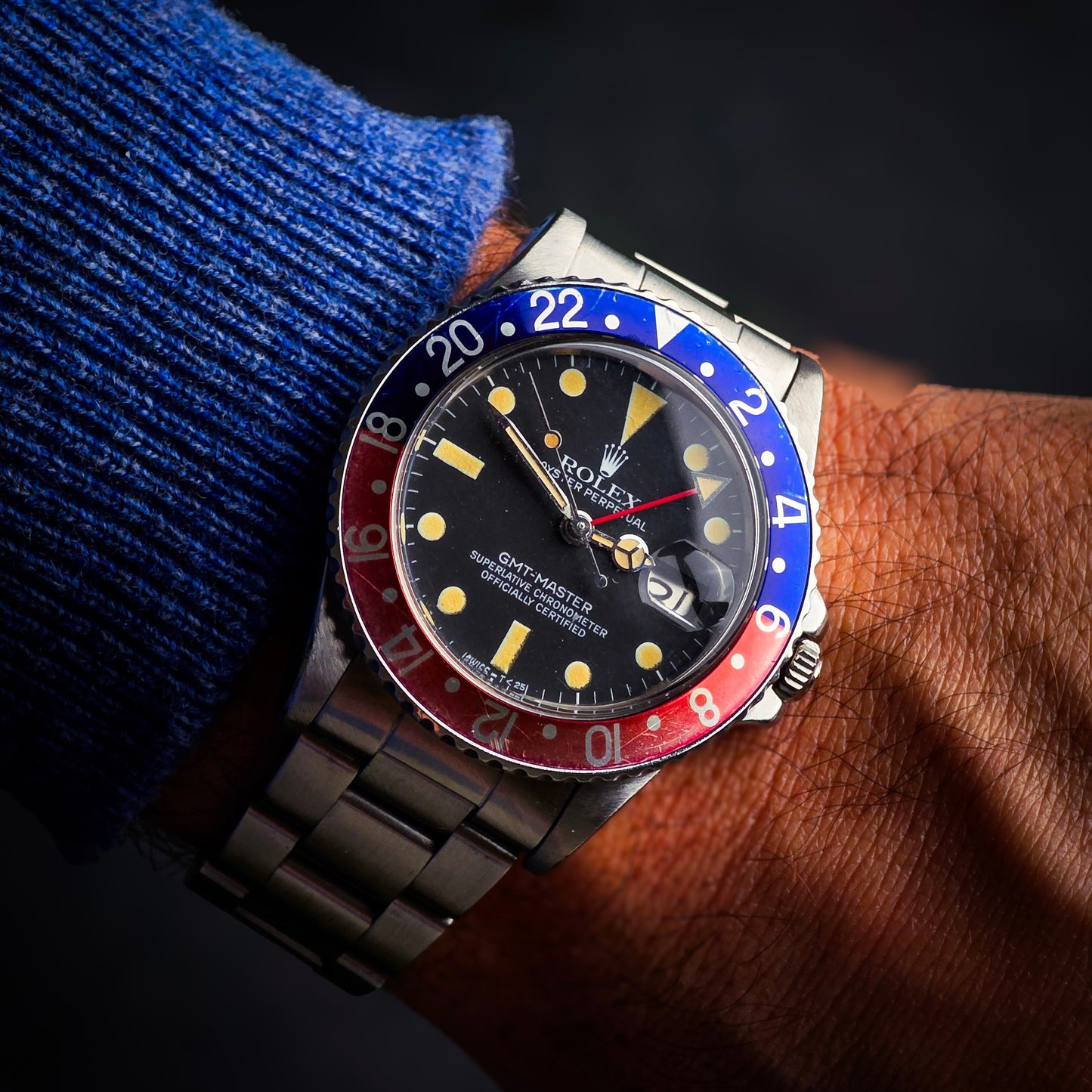 Rolex GMT Master 16750 Pepsi b&p