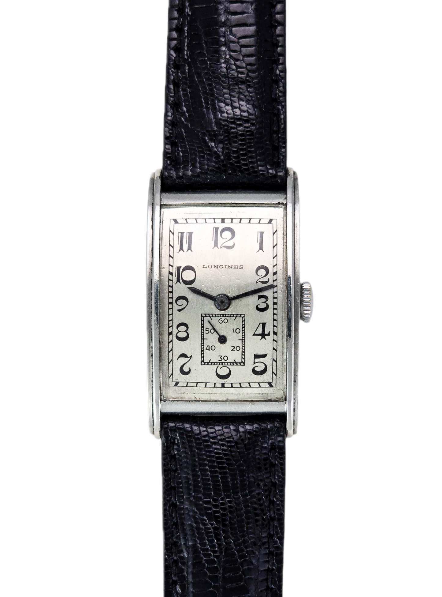 Longines rectangular steel vintage